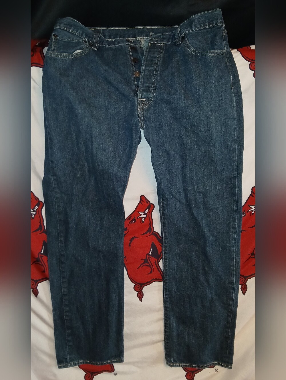 Levi's Dark Blue Straight Leg Jeans